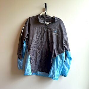 Disney Windbreaker/Rain Jacket M/L Blue and Gray Portable